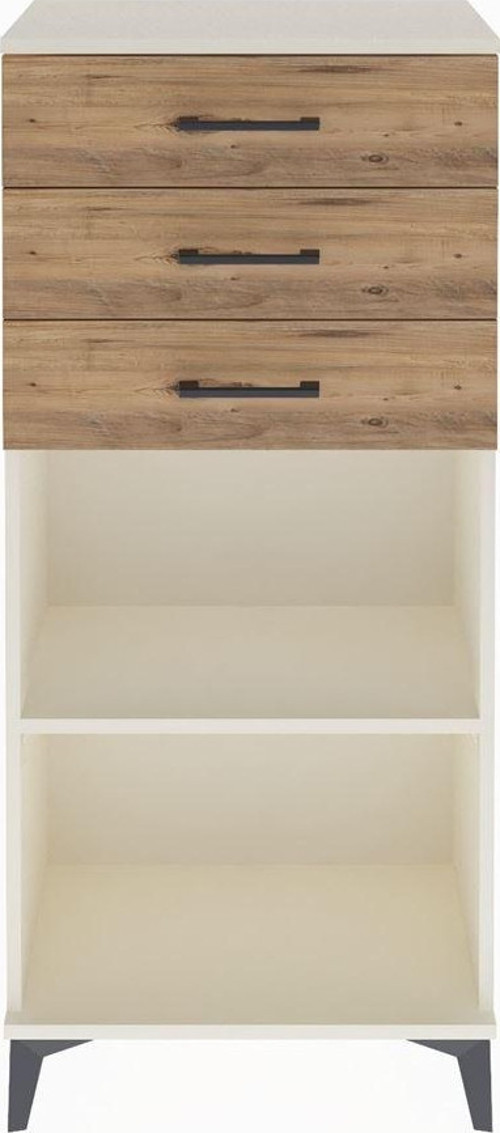 Arges Dolap Tek Raflı 3 Çekmeceli 60x30x134 Aytaşı-Çam