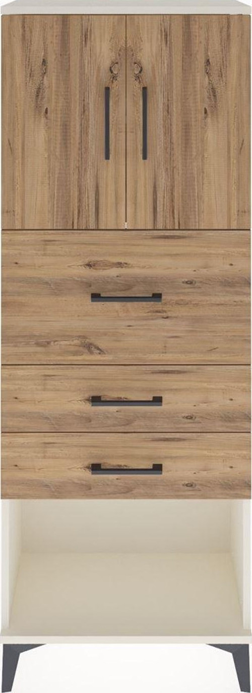 Arges Dolap 2 Raflı 3 Çekmeceli 2 Kapaklı 60x30x163 Aytaşı-Çam