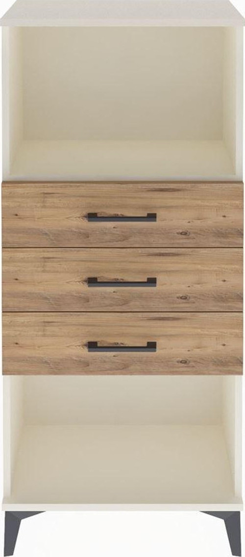 Arges Dolap Tek Raflı 3 Çekmeceli 60x30x134 Aytaşı-Çam
