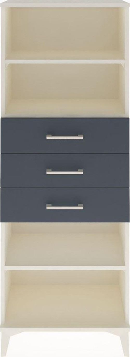Arges Dolap 3 Raflı 3 Çekmeceli 60x30x163 Aytaşı-Antrasit