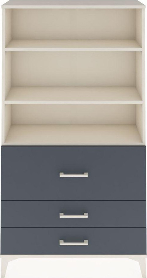 Arges Dolap 3 Raflı 3 Çekmeceli 88x30x163 Aytaşı-Antrasit