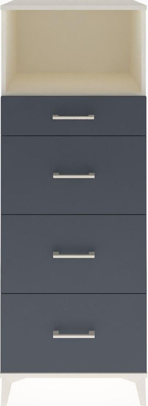 Hyperion Dolap 1 Raflı 4 Çekmeceli 60 x 44 x 163 cm Aytaşı - Antrasit