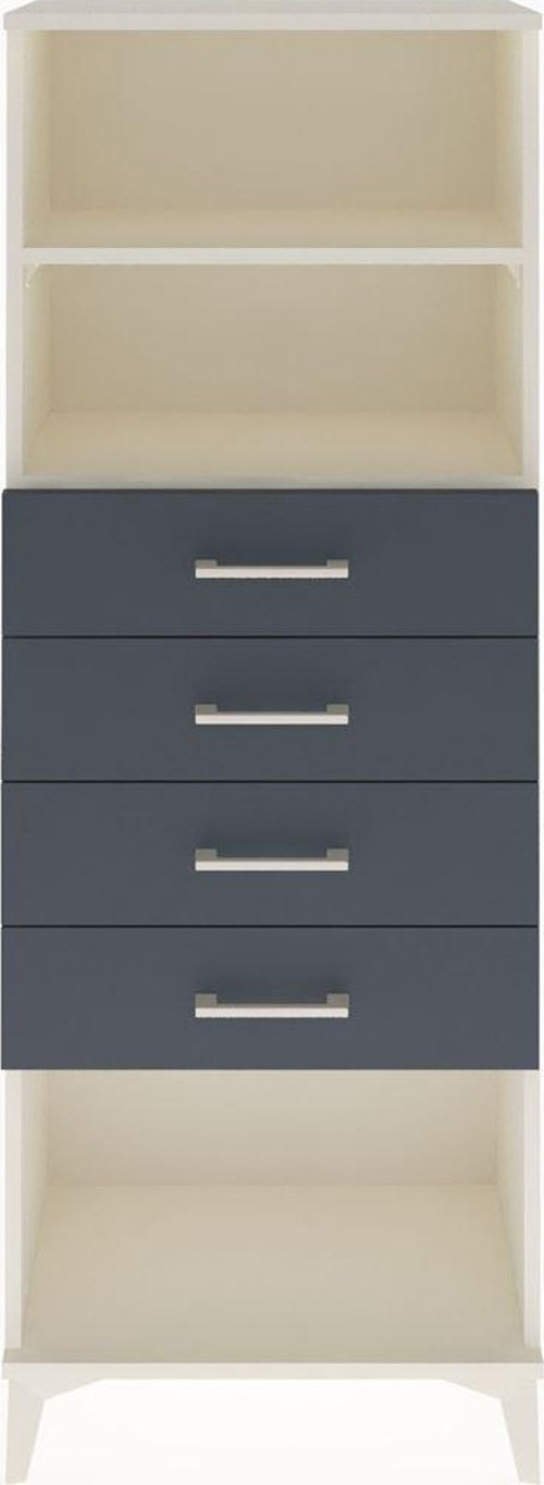 Arges Dolap 2 Raflı 4 Çekmeceli 60x30x163 Aytaşı-Antrasit