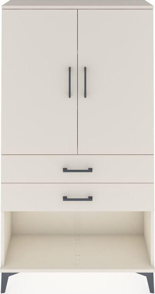 Arges Dolap 3 Raflı 2 Çekmeceli 2 Kapaklı 88x30x163 Aytaşı-Aytaşı