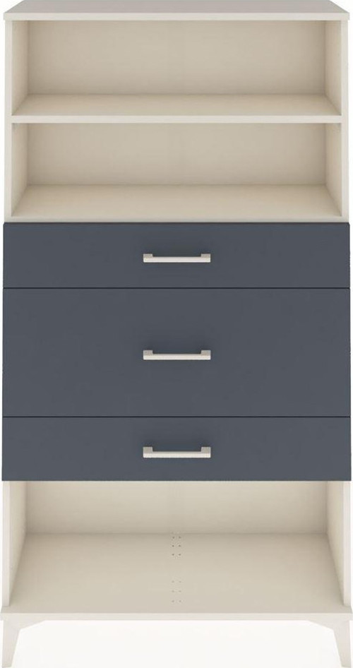 Arges Dolap 2 Raflı 3 Çekmeceli 88x30x163 Aytaşı-Antrasit