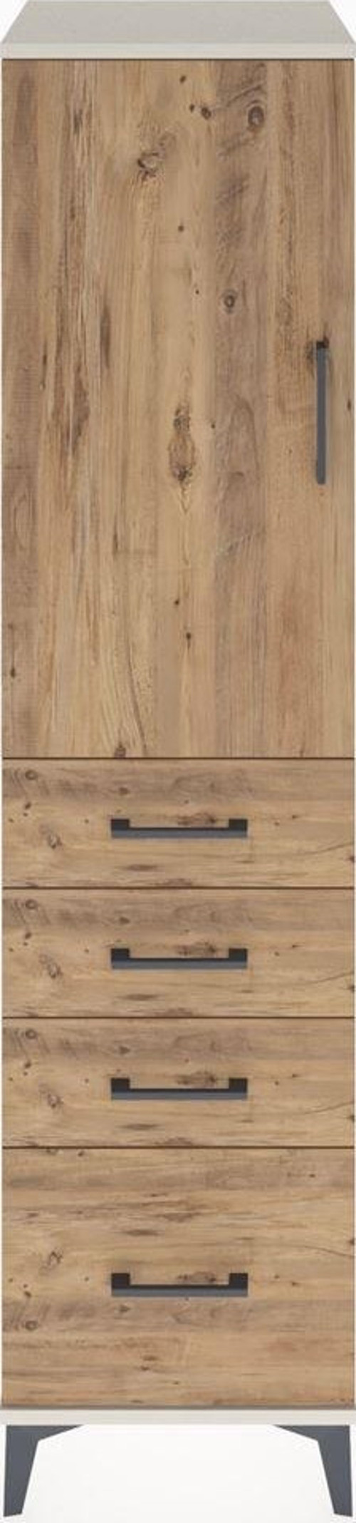 Hyperion Dolap 2 Raflı 4 Çekmeceli 1 Kapaklı 44 x 44 x 182 cm Aytaşı - Çam