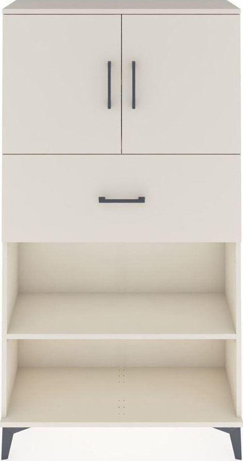 Arges Dolap 3 Raflı 1 Çekmeceli 2 Kapaklı 88 x 30 x 163 cm Aytaşı - Aytaşı