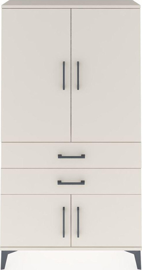 Arges Dolap 1 Raflı 2 Çekmeceli 1 Askılı 88 x 30 x 163 cm Aytaşı - Aytaşı