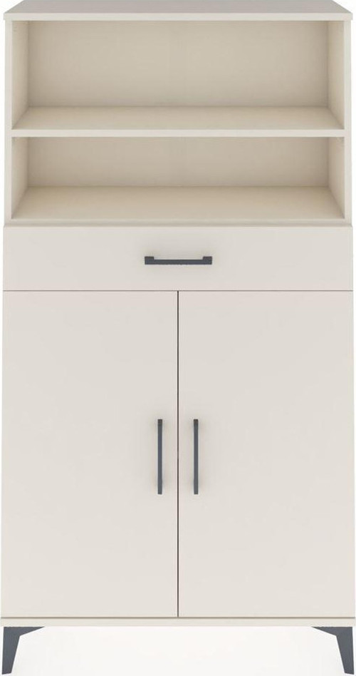 Arges Dolap 3 Raflı Tek Çekmeceli 2 Kapaklı 88x30x163 Aytaşı-Aytaşı