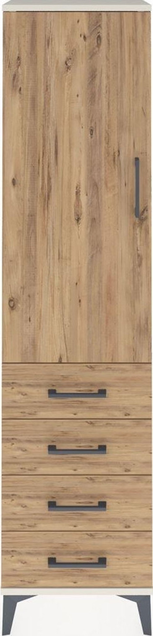 Arges Dolap 2 Raflı 4 Çekmeceli 1 Kapaklı 44 x 30 x 182 cm Aytaşı - Çam