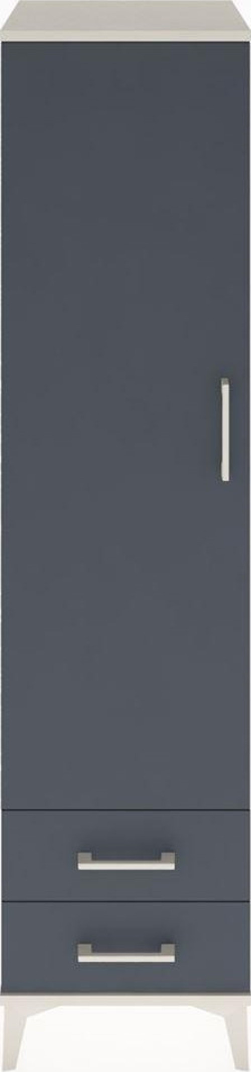 Hyperion Dolap 1 Raflı 2 Çekmeceli 1 Askılı 44 x 44 x 182 cm Aytaşı - Antrasit