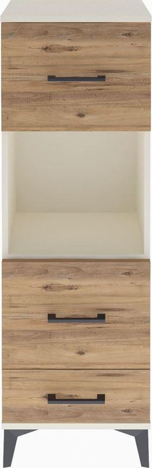 Arges Dolap Tek Raflı 3 Çekmeceli 44x30x134 Aytaşı-Çam