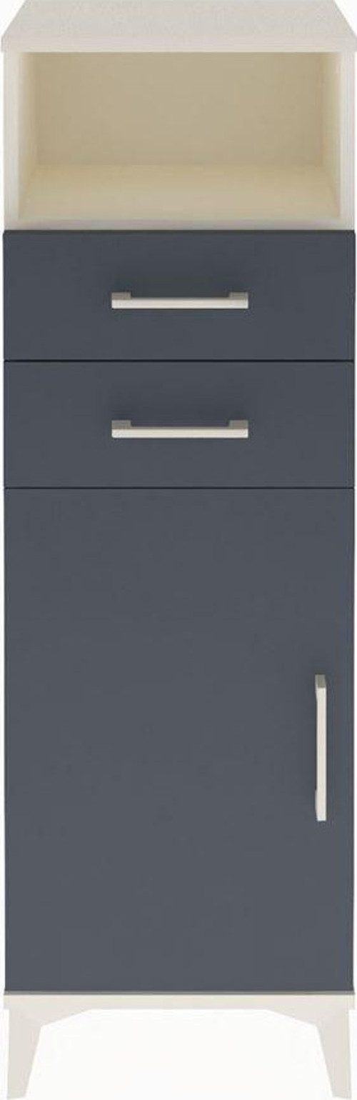 Arges Dolap 2 Raflı 2 Çekmeceli Tek Kapaklı 44x30x134 Aytaşı-Antrasit