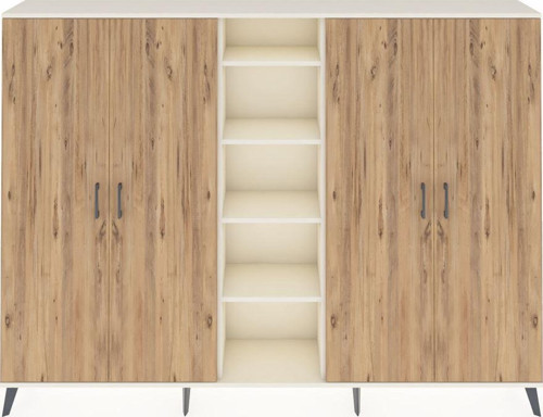Arges Dolap 12 Raflı 4 Kapaklı 220x30x163 Aytaşı-Çam/Aytaşı