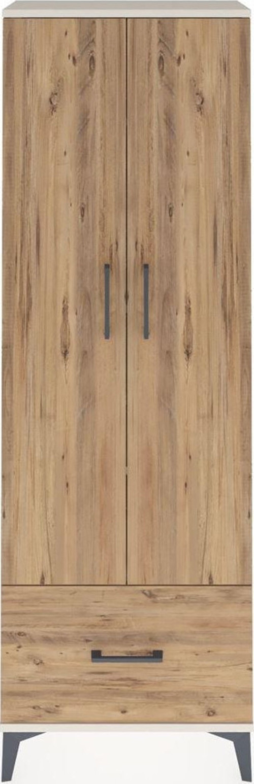 Arges Dolap 4 Raflı 1 Çekmeceli 2 Kapaklı 60 x 30 x 182 cm Aytaşı - Çam