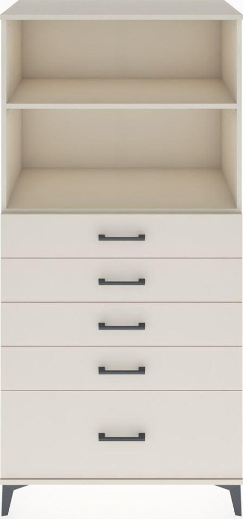 Hyperion Dolap 2 Raflı 5 Çekmeceli 88 x 44 x 182 cm Aytaşı - Aytaşı