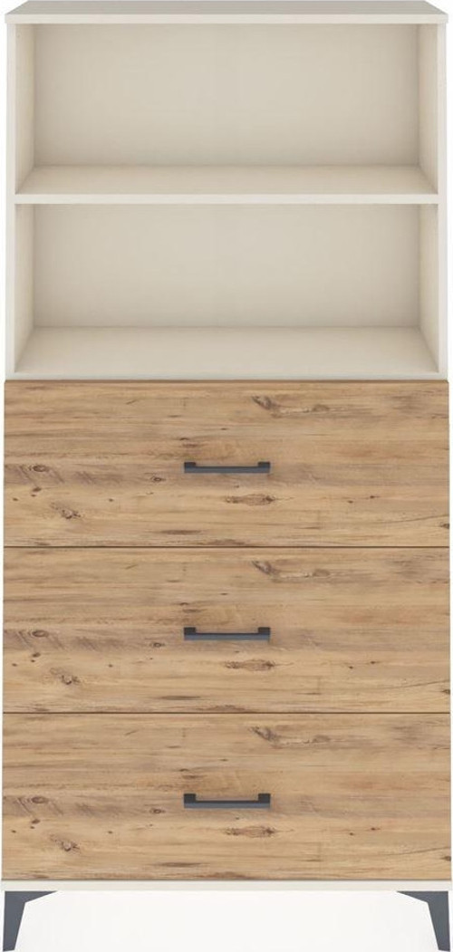 Arges Dolap 2 Raflı 3 Çekmeceli 88 x 30 x 182 cm Aytaşı - Çam