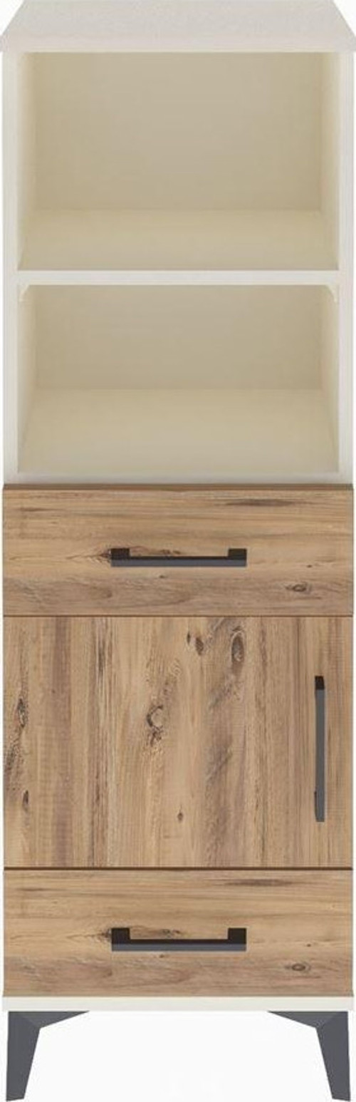 Arges Dolap 3 Raflı 2 Çekmeceli Tek Kapaklı 44x30x134 Aytaşı-Çam