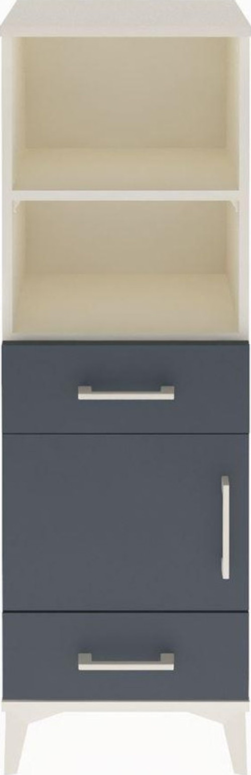 Arges Dolap 3 Raflı 2 Çekmeceli Tek Kapaklı 44x30x134 Aytaşı-Antrasit
