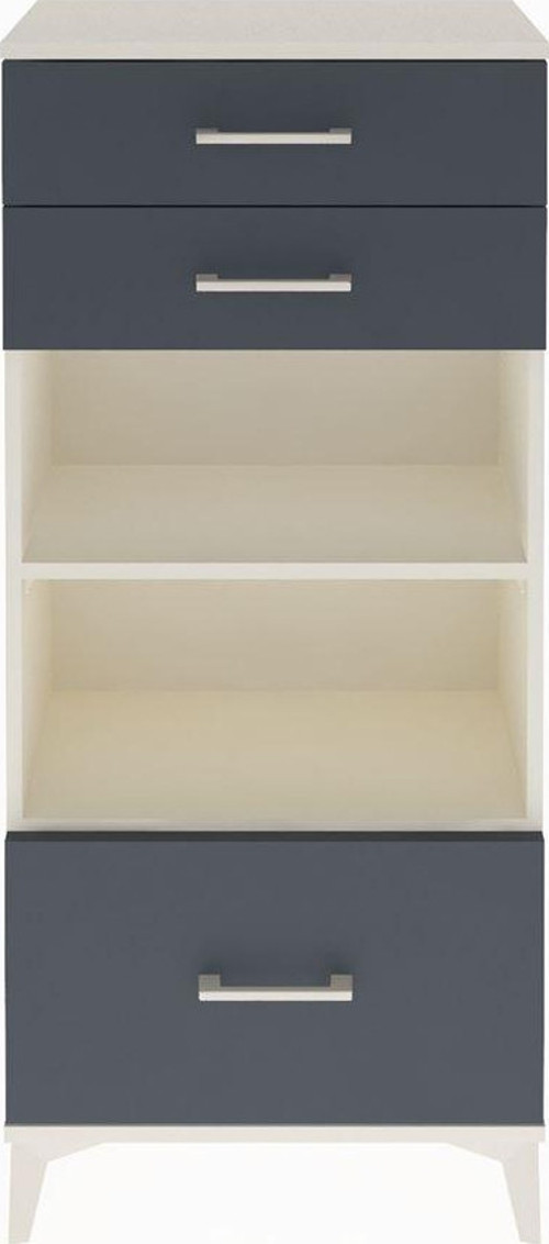Arges Dolap 2 Raflı 3 Çekmeceli 60x30x134 Aytaşı-Antrasit