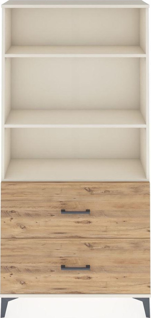 Arges Dolap 3 Raflı 2 Çekmeceli 88 x 30 x 182 cm Aytaşı - Çam