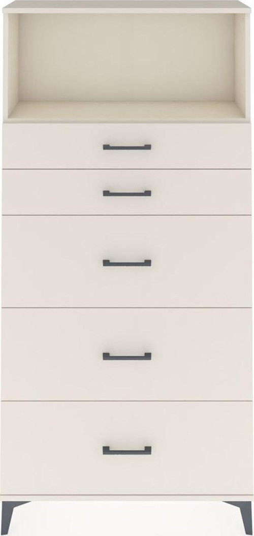Arges Dolap 1 Raflı 5 Çekmeceli 88 x 30 x 182 cm Aytaşı - Aytaşı