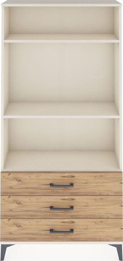 Arges Dolap 3 Raflı 3 Çekmeceli 88 x 30 x 182 cm Aytaşı - Çam