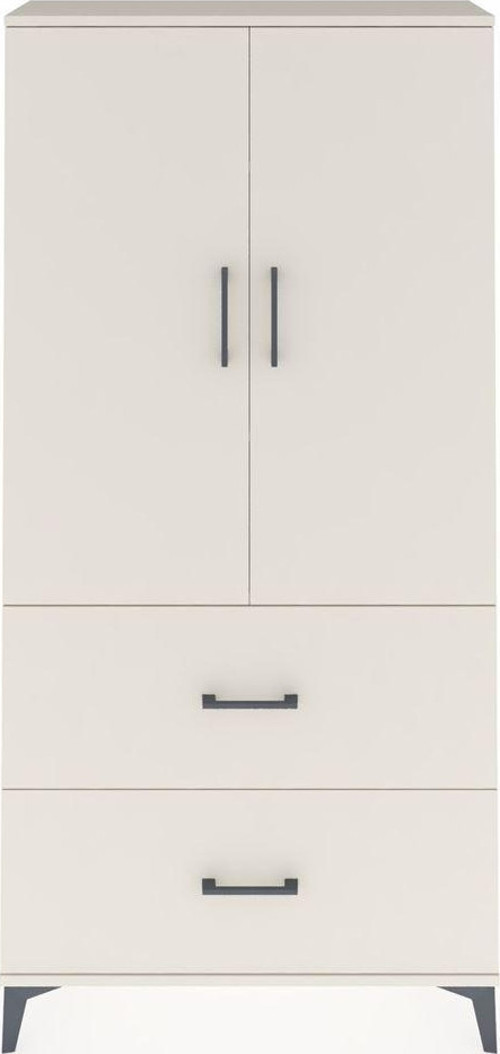 Arges Dolap 3 Raflı 2 Çekmeceli 2 Kapaklı 88 x 30 x 182 cm Aytaşı - Aytaşı