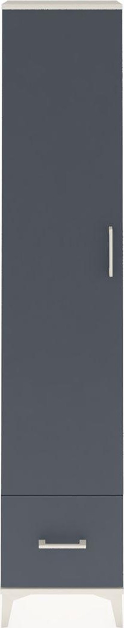 Arges Dolap 3 Raflı 1 Çekmeceli 1 Askılı 44 x 30 x 221 cm Aytaşı - Antrasit