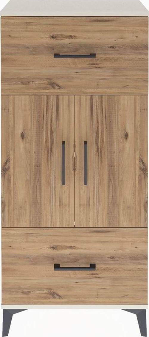 Arges Dolap 2 Raflı 2 Çekmeceli 2 Kapaklı 60x30x134 Aytaşı-Çam