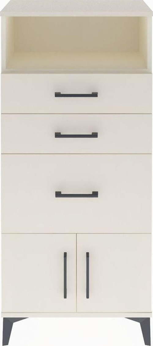 Arges Dolap Tek Raflı 3 Çekmeceli 2 Kapaklı 60x30x134 Aytaşı-Aytaşı