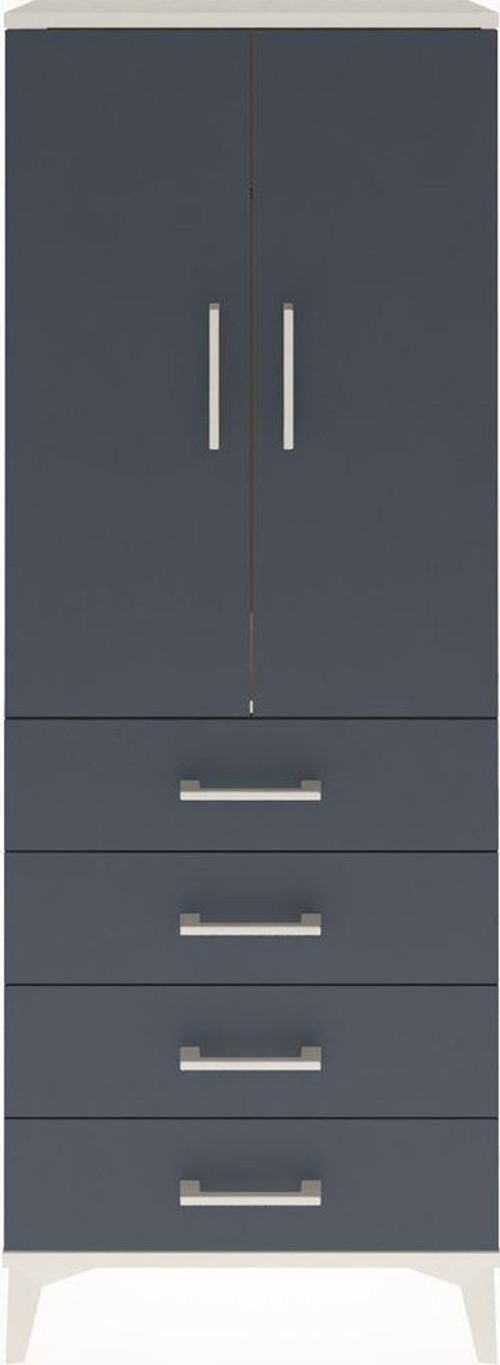 Arges Dolap 1 Raflı 4 Çekmeceli 1 Askılı 60 x 30 x 163 cm Aytaşı - Antrasit