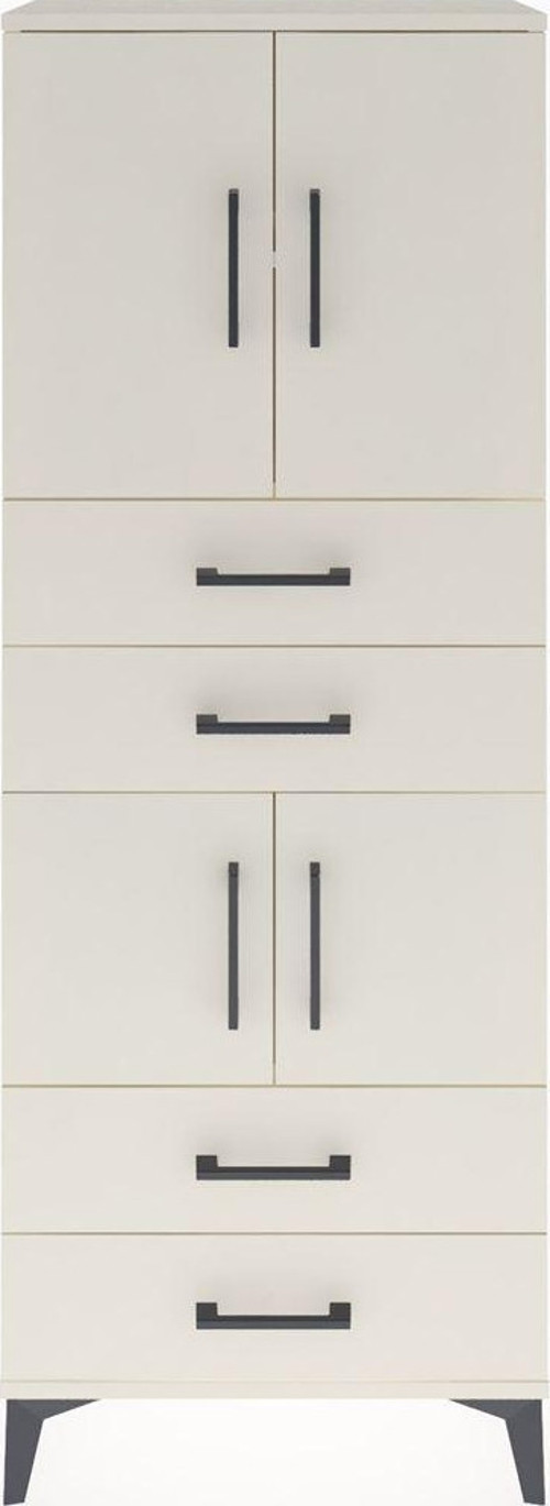 Arges Dolap 3 Raflı 4 Çekmeceli 4 Kapaklı 60 x 30 x 163 cm Aytaşı - Aytaşı