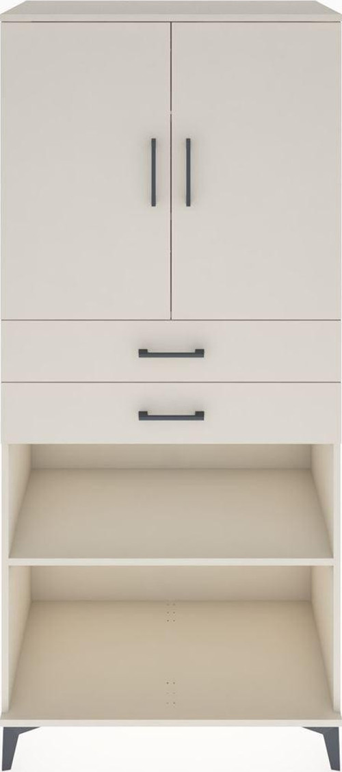 Hyperion Dolap 4 Raflı 2 Çekmeceli 2 Kapaklı 88x44x195 Aytaşı-Aytaşı