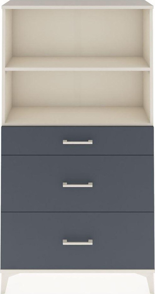 Arges Dolap 2 Raflı 3 Çekmeceli 88x30x163 Aytaşı-Antrasit