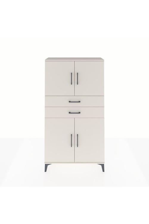 Arges Dolap 3 Raflı 2 Çekmeceli 4 Kapaklı 88x30x163 Aytaşı-Aytaşı