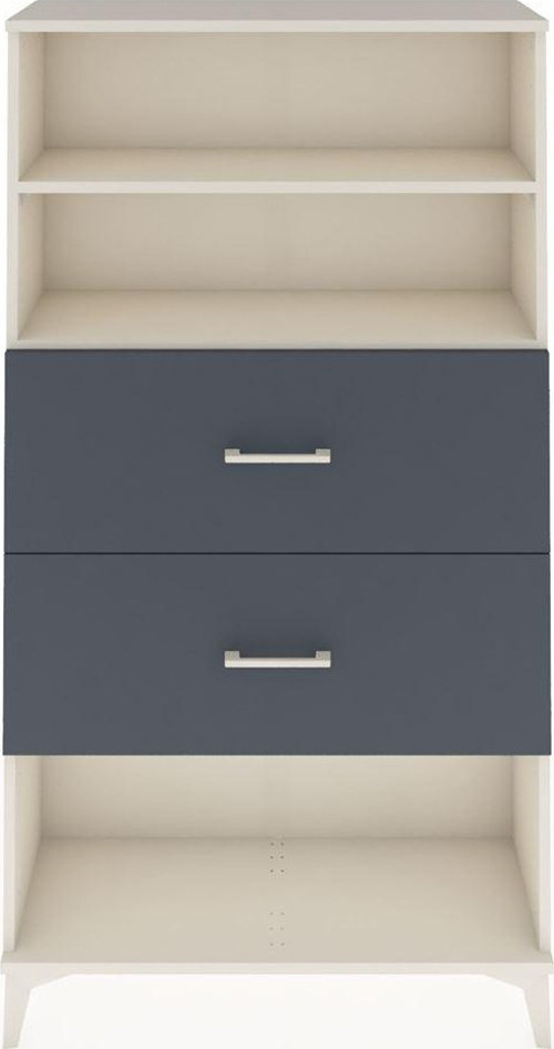 Arges Dolap 2 Raflı 2 Çekmeceli 88x30x163 Aytaşı-Antrasit