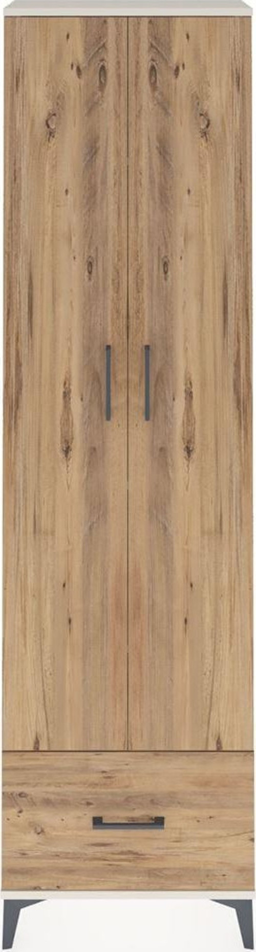 Arges Dolap 5 Raflı 1 Çekmeceli 2 Kapaklı 60 x 30 x 221 cm Aytaşı - Çam