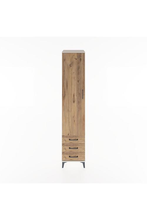 Hyperion Dolap 5 Raflı 3 Çekmeceli 1 Kapaklı 44 x 44 x 221 cm Aytaşı - Çam