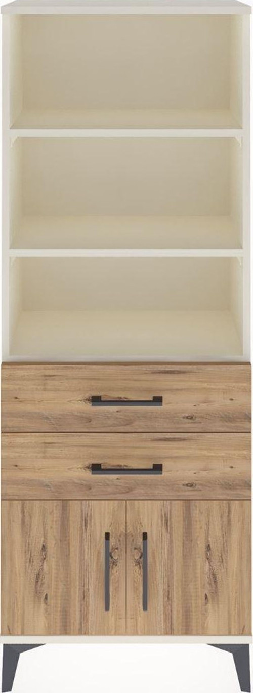 Arges Dolap 3 Raflı 2 Çekmeceli 2 Kapaklı 60x30x163 Aytaşı-Çam