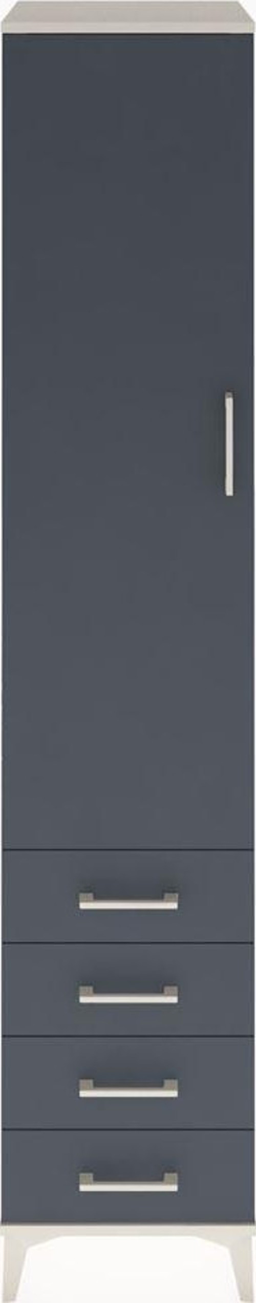 Hyperion Dolap 4 Raflı 4 Çekmeceli 1 Kapaklı 44 x 44 x 221 cm Aytaşı - Antrasit