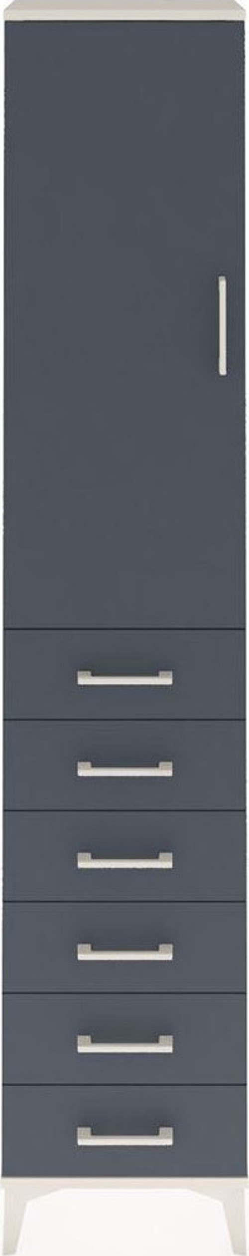 Arges Dolap 2 Raflı 6 Çekmeceli 1 Askılı 44 x 30 x 221 cm Aytaşı - Antrasit