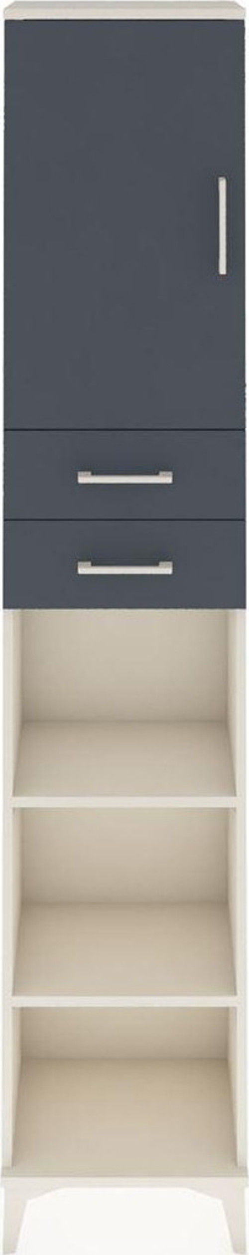 Arges Dolap 4 Raflı 2 Çekmeceli Tek Kapaklı 44x30x221 Aytaşı-Antrasit