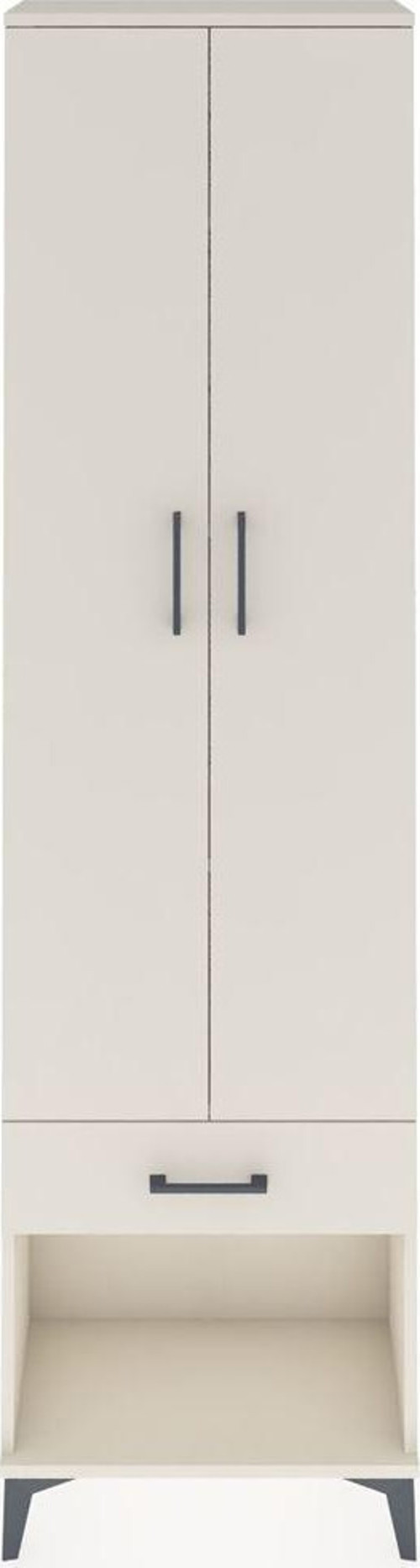 Arges Dolap 4 Raflı 1 Çekmeceli 2 Kapaklı 60 x 30 x 221 cm Aytaşı - Aytaşı