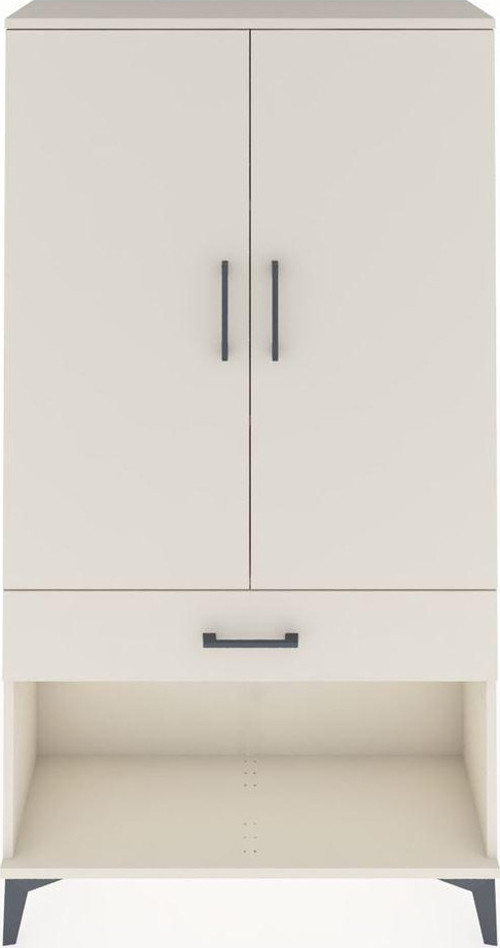 Arges Dolap 3 Raflı Tek Çekmeceli 2 Kapaklı 88x30x163 Aytaşı-Aytaşı