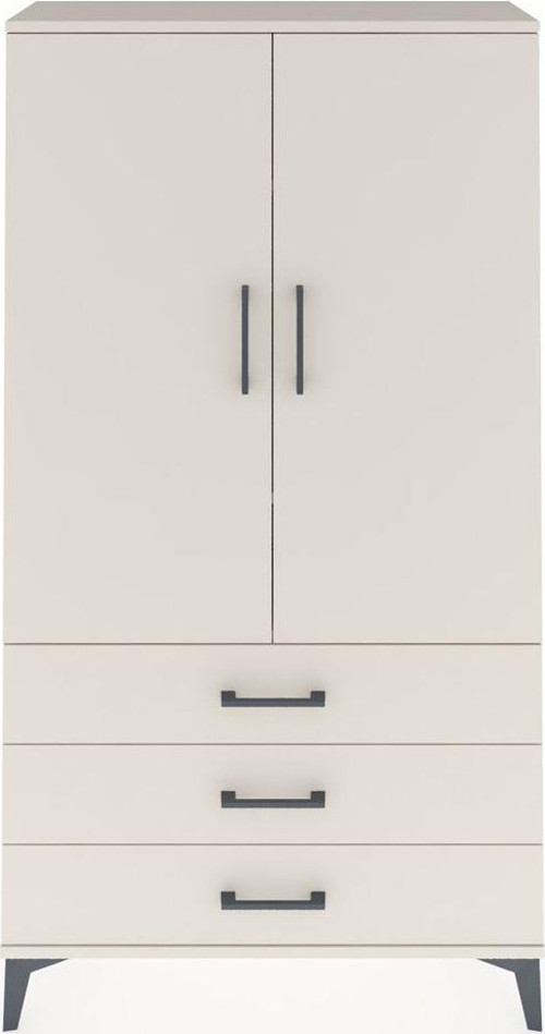 Arges Dolap 3 Raflı 3 Çekmeceli 2 Kapaklı 88x30x163 Aytaşı-Aytaşı