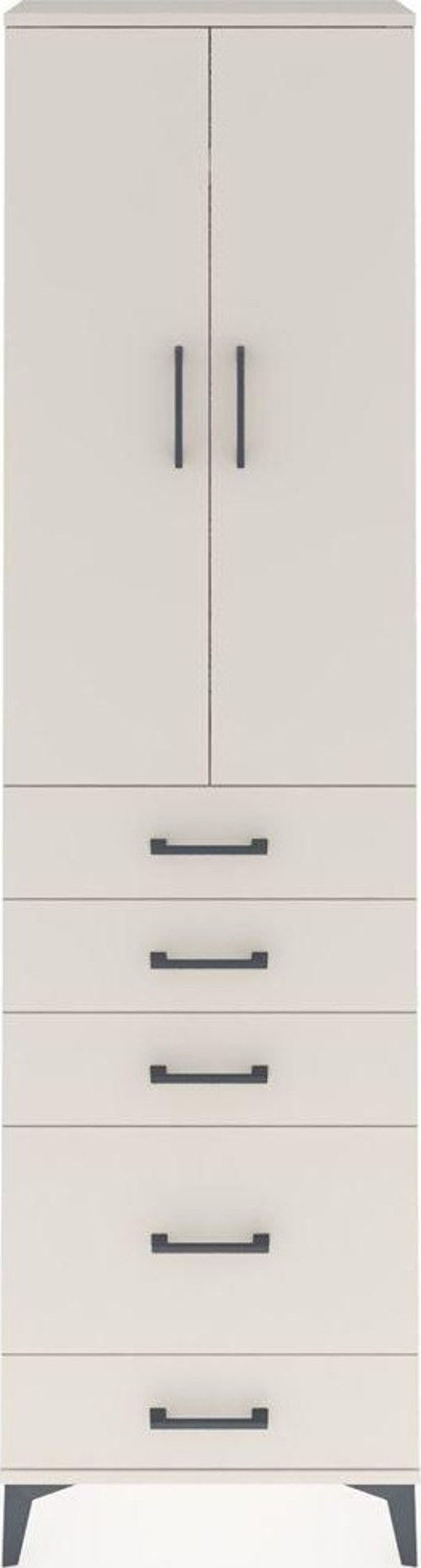 Arges Dolap 2 Raflı 5 Çekmeceli Tek Askılı 60x30x221 Aytaşı-Aytaşı