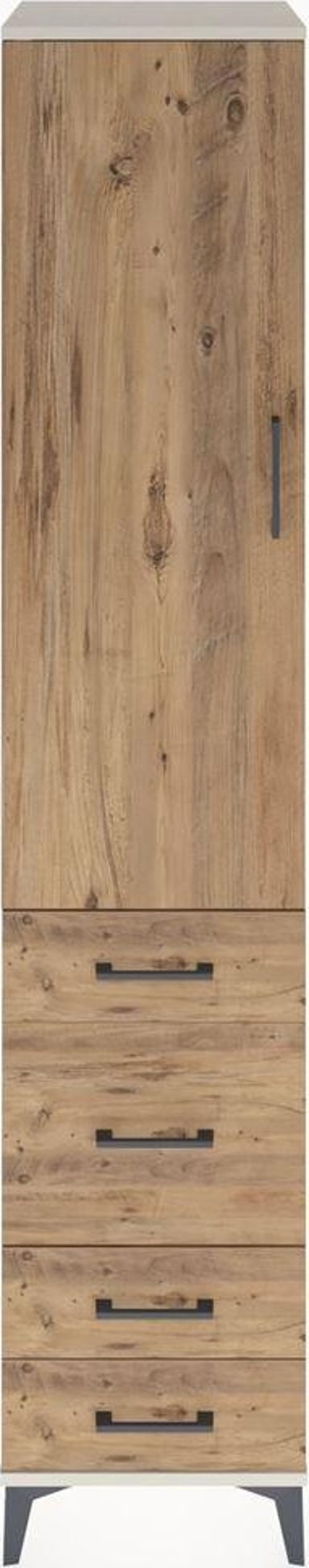 Hyperion Dolap 2 Raflı 4 Çekmeceli Tek Askılı 44x44x221 Aytaşı-Çam