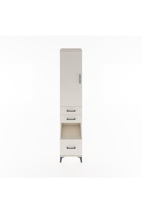 Hyperion Dolap 3 Raflı 3 Çekmeceli Tek Askılı 44x44x221 Aytaşı-Aytaşı