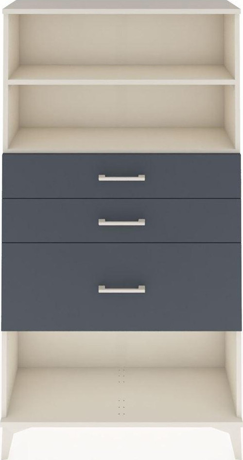 Arges Dolap 2 Raflı 3 Çekmeceli 88x30x163 Aytaşı-Antrasit